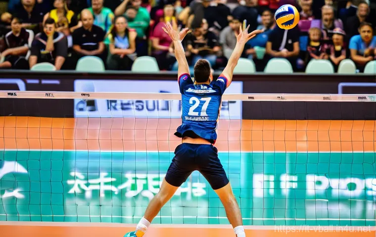 배구 리그 순위 업데이트 - **"A high-octane SuperLega men's volleyball match in Italy, capturing a powerful moment as an athlet...