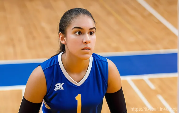 배구 경기 중 심리적 압박 다루는 법 - **Inner Focus and Transformation**
A realistic photographic image of a young female volleyball p...