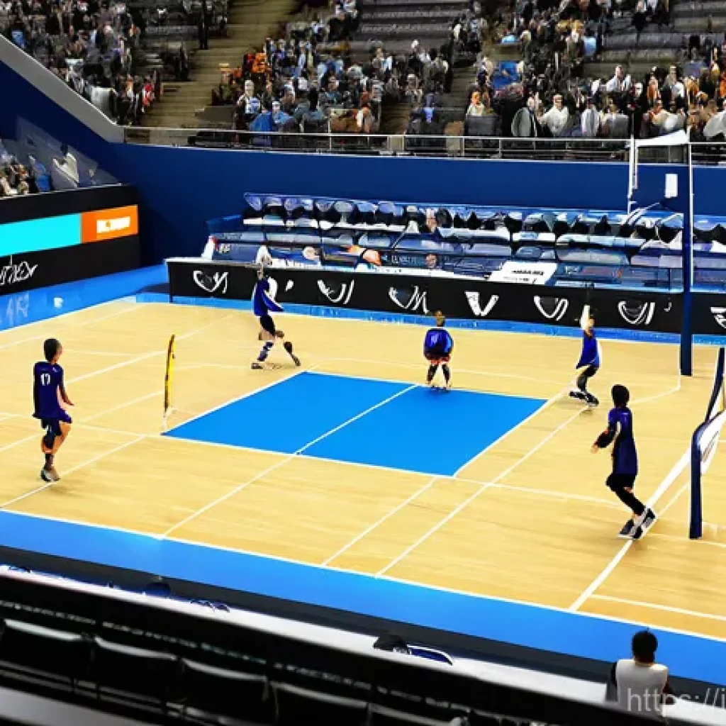 배구 경기장의 구조 - **Prompt 1: Dynamic Volleyball Action on a Perfectly Measured Court**
"Generate a vibrant, wide-...