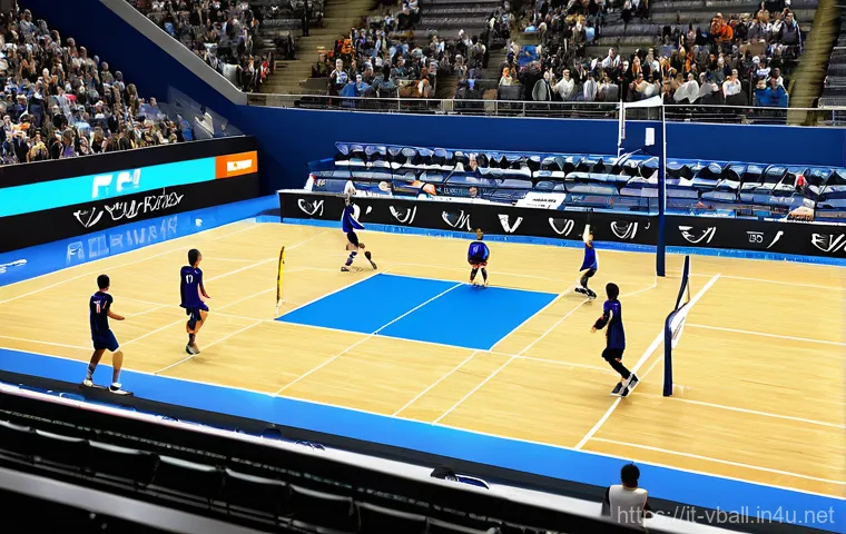배구 경기장의 구조 - **Prompt 1: Dynamic Volleyball Action on a Perfectly Measured Court**
"Generate a vibrant, wide-...