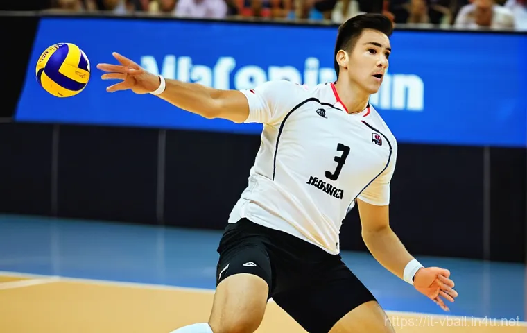 배구화 쿠션 테스트 - **Dynamic Volleyball Spike with Cushioning Emphasis:**
    A male volleyball player, mid-air, powerf...