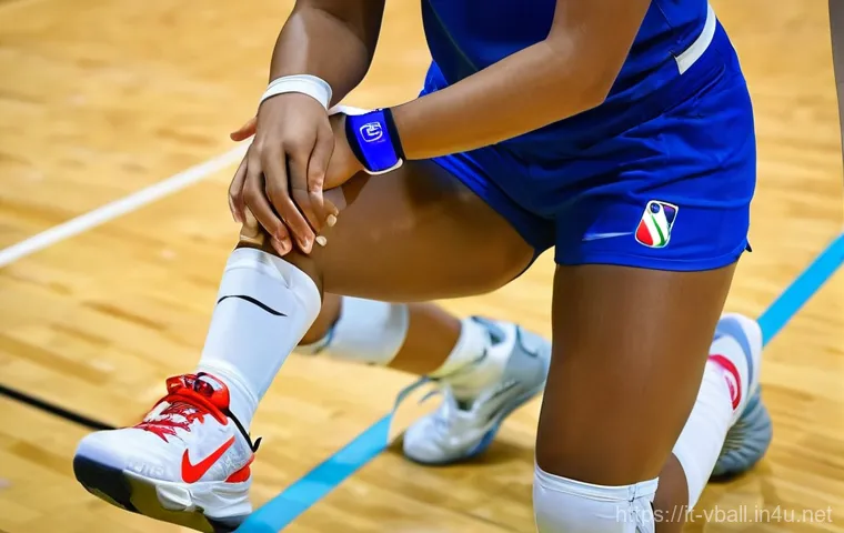 배구 훈련 소모품 - **Focused Recovery in an Italian Gym:**
    "A male volleyball player, appearing to be in his mid-tw...