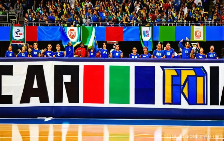 배구 경기 관람을 위한 팁 - **Italian Volleyball Arena Atmosphere:** A wide, dynamic shot capturing the electrifying atmosphere ...