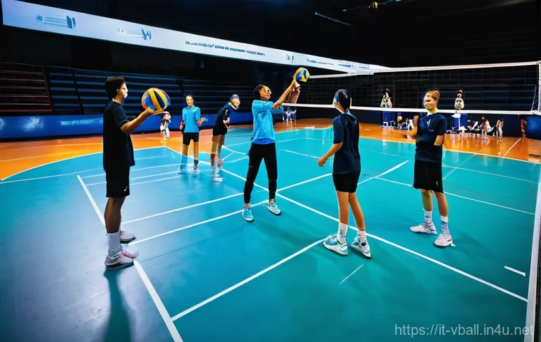 배구 코칭의 심리학 - **Prompt:** A female volleyball player, appearing to be in her late teens or early twenties, stands ...