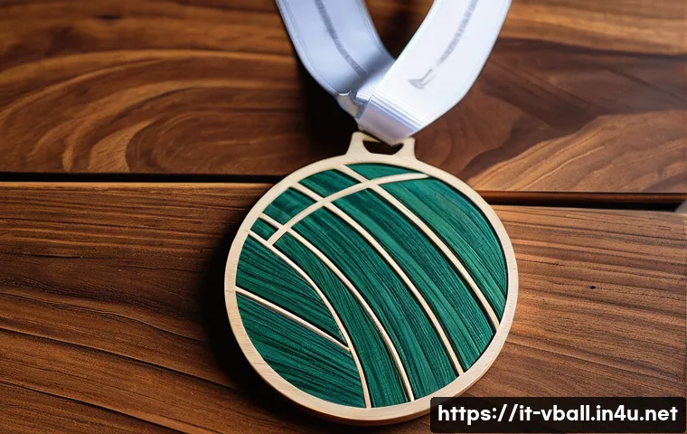 배구 관련 메달 디자인 - A beautifully designed volleyball medal, crafted from recycled wood sourced from old Italian volleyb...