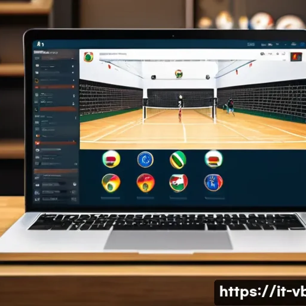 배구 커뮤니티 사이트 - A vibrant digital volleyball community forum scene featuring diverse Italian users actively engaging...