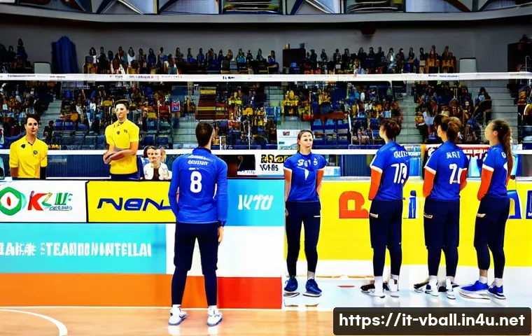 배구 경기 일정 확인 - A dynamic volleyball match scene inside a modern Italian indoor sports arena during a Serie A1 game,...