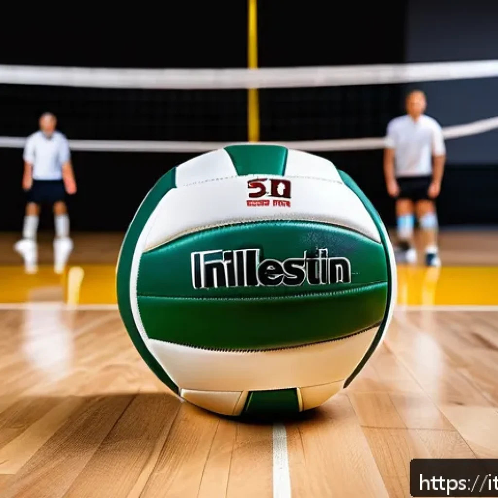 배구공 보관 팁 - A detailed close-up of a professional volleyball being inflated with a lubricated needle pump, showi...