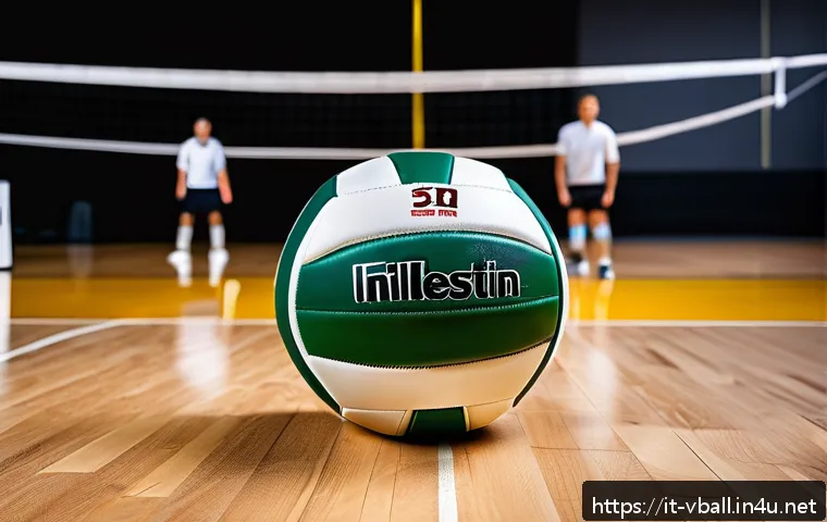 배구공 보관 팁 - A detailed close-up of a professional volleyball being inflated with a lubricated needle pump, showi...