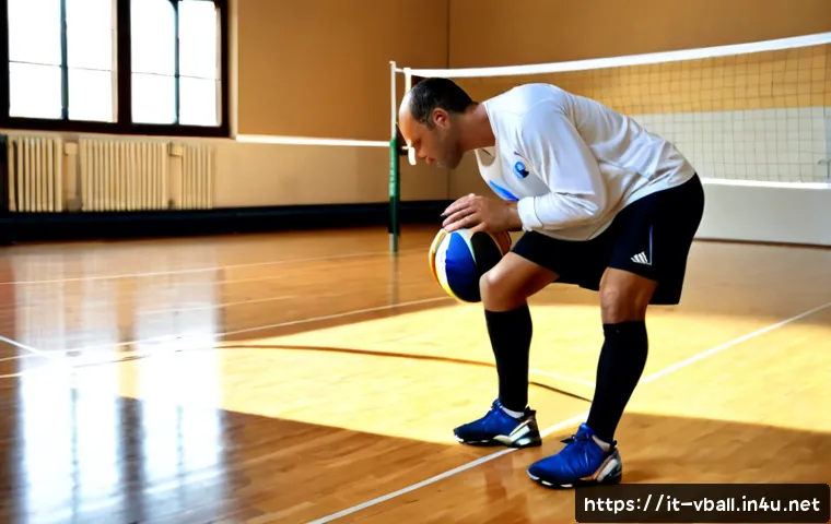 배구 장비 업그레이드 팁 - Photorealistic volleyball equipment upgrade scene in a bright Italian indoor sports hall: a neatly a...
